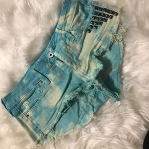Hand-made distressed sexy booty shorts